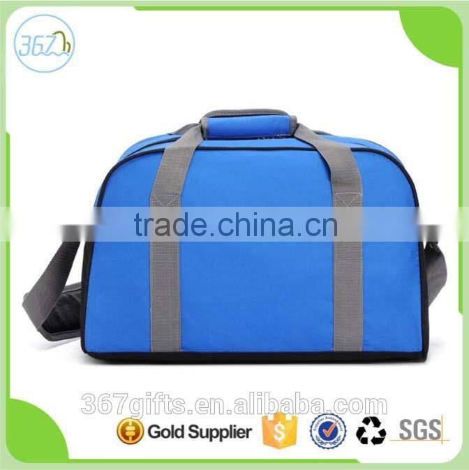 High quality polyester waterproof single shoulder travel tote bag with many pockets for business and travel