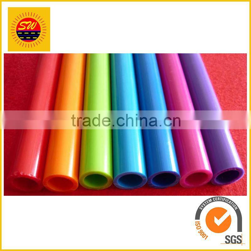 2" hollow pvc abs pp plastic colored tube