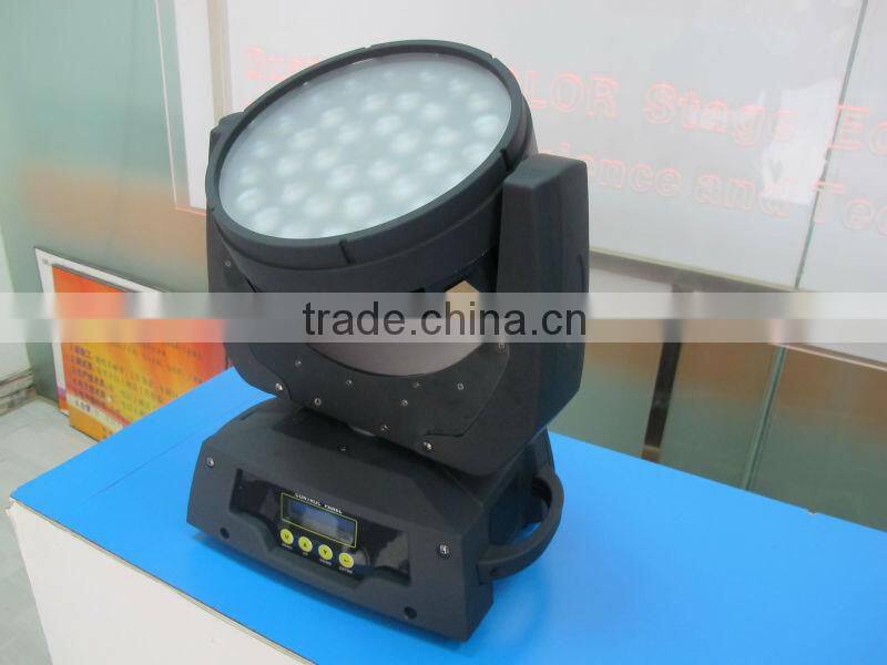 36x10w rgbw4in1 led moving zoom wash stage light