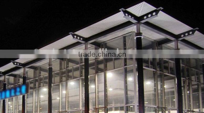 colored aluminium corrugated exterior wall paneling