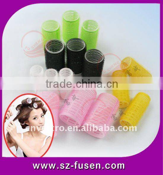 fashion popular heated fastener hair rollers with hook tape for Hair beauty