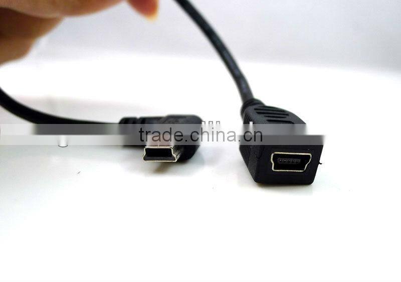 Popular USB A male to USB female panel mount adapter Extend cable + Screw Lock,1 M cable