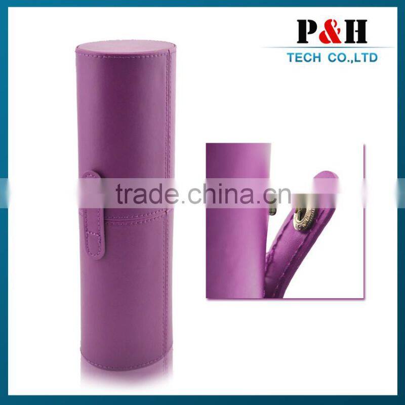 beauty box for Foundation brush leather brush box made in China shenzhen factory