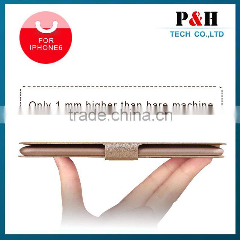 China wholesale wallet style leather case for iphone 6 & plus