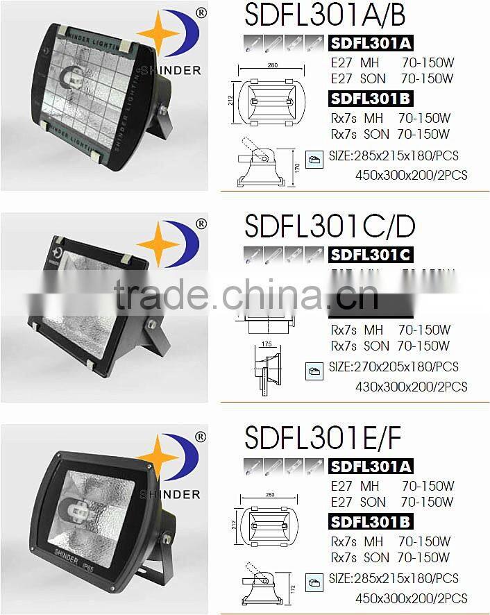 multipurpose 100w hid Asymmetric Tennis Flood light