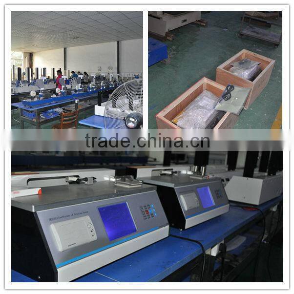 Plastic slider dynamic static coefficient of friction meter