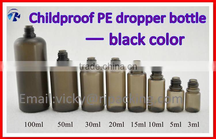 15ml PE Bottles With Childproof Cap Custom Labels