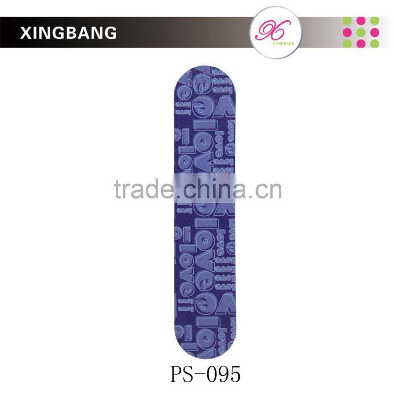 vibrant nail file, emery board file for nail care with checked design