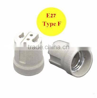 Porcelain Ceramics E27 light bulb lamp socket base holder