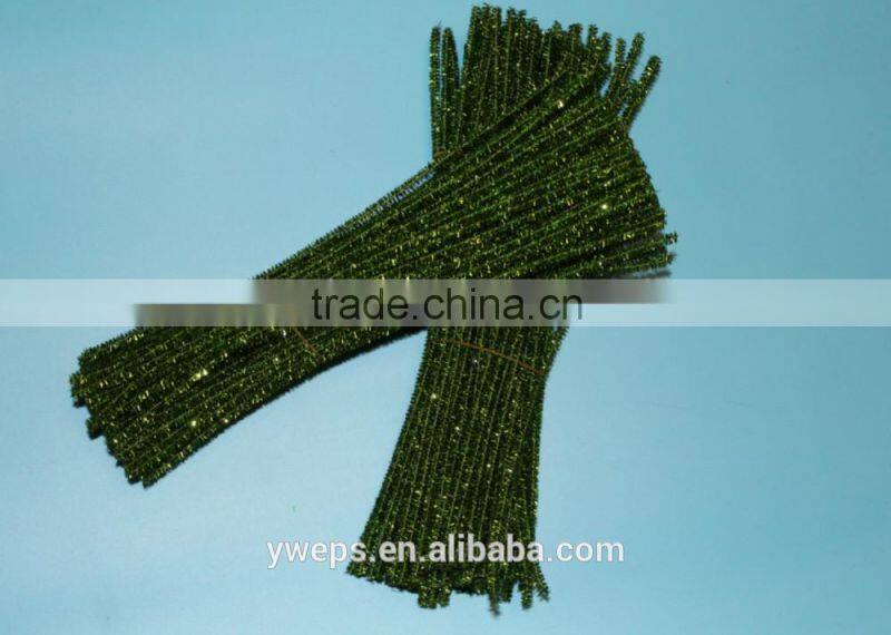 wholesale colourful folding chenille stems for diy, curly chenille stem