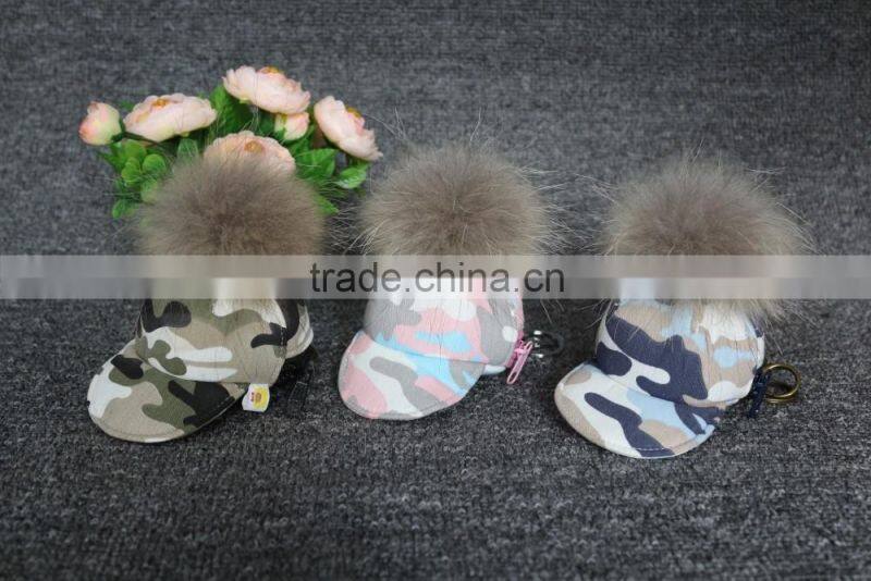 Genuine Real Raccoon Fur multicolour Pom Pom for Hat keyring/bag keyring