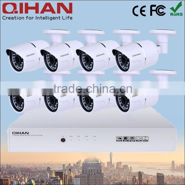 8 videos input 720P perimeter security surveillance cctv systems