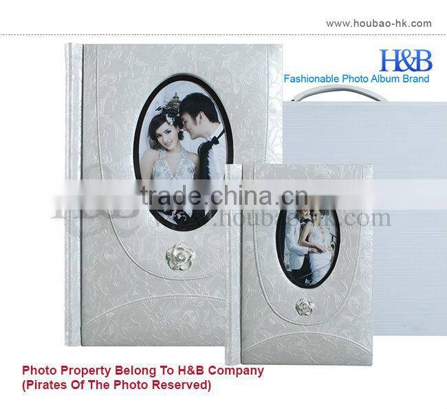 H&B new style 8*12,12*18 embossed leather photo album
