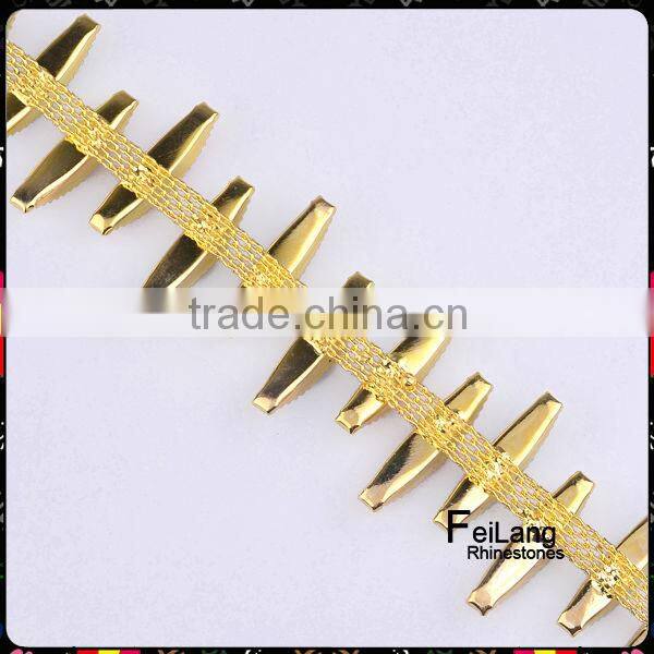 Feilang ladies tops 2014 summer acrylic manufacturing chain link necklace