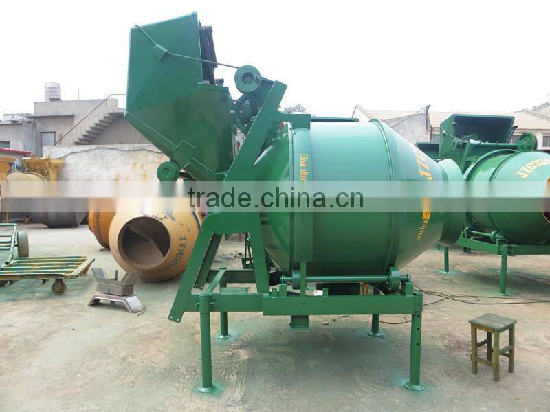 concrete diesel mixer with hopper and lift,Popular diesel self loading concrete mixer for sale