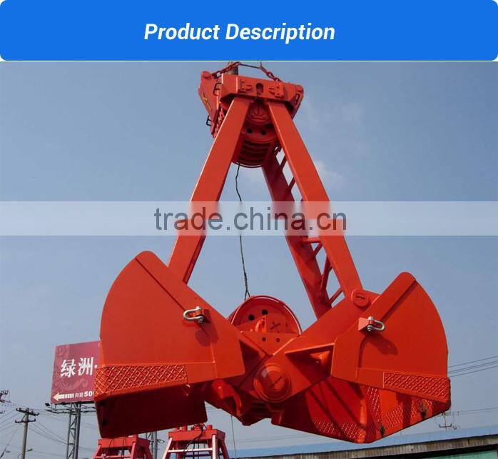stainless steel elevator clamshell bucket for cranes