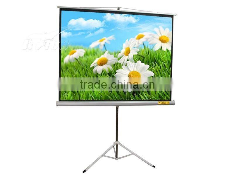 Tripod Standing Projector Screen Folding Screen Outdoor / Indoor Portable Mobile Projection Screen Matt White