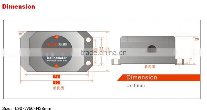 HCA516T High Precision Digital Inclinometer(pocket type), Single-axis Inclinometer