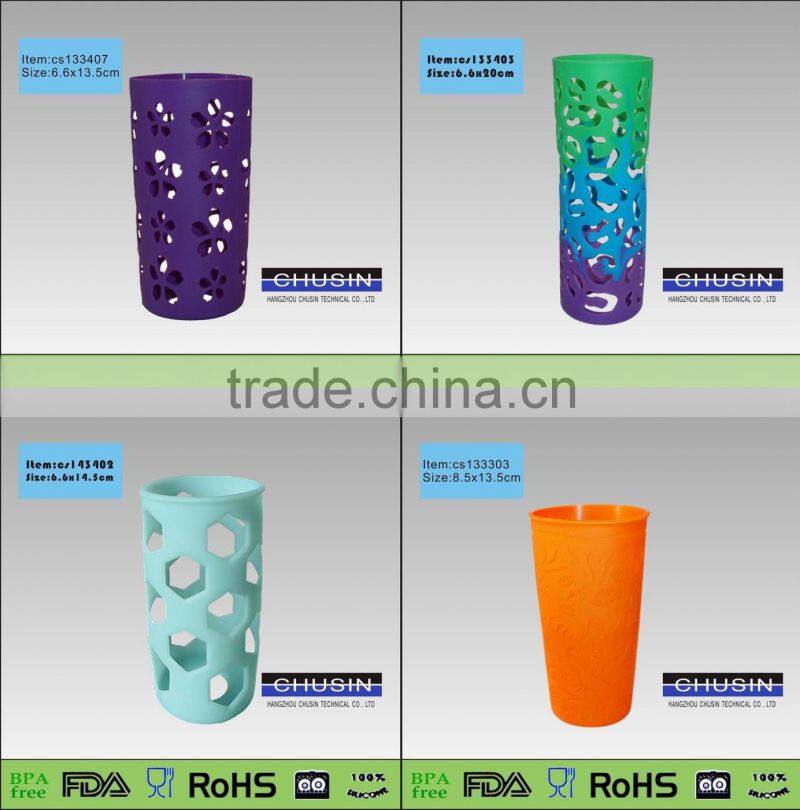 Fox shaped hand water bottle silicone bottle cover