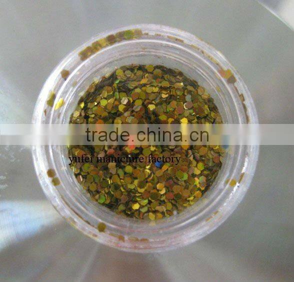 12 Color Acrylic UV Gel Nail Art Glitter Dust Walnut Shell Powder