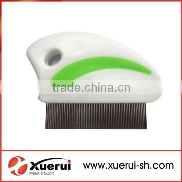 High quality pet flea lice comb with plastic handle
