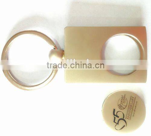 customized trolley coin keyring shopping cart token keychain