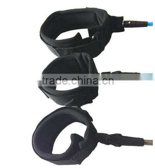 surfboard coil leash black color with high durability surf leash