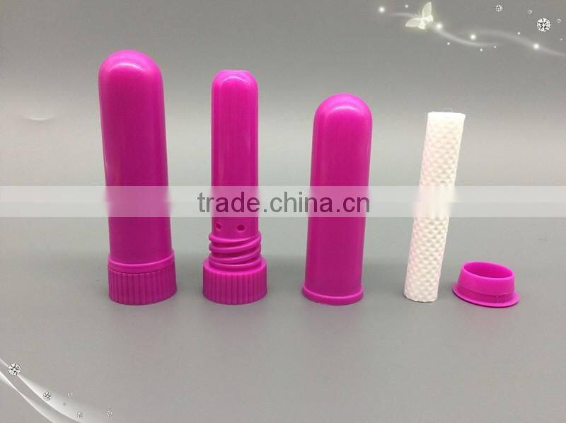 High quality blank Nasal Inhaler sticks, Nasal inhaler sticks with high quality cotton wick, 8 colors nasal inhaler blank