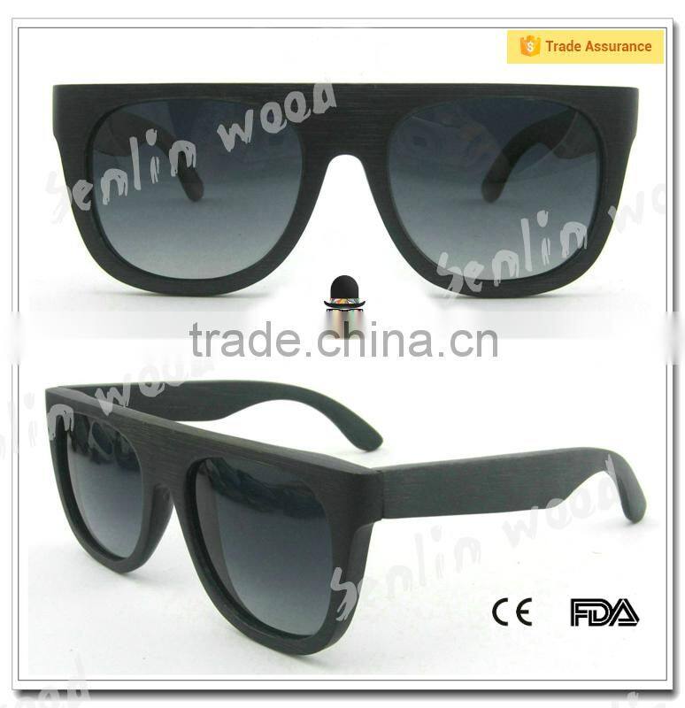 Custom case colourful wood frame polarized sunglasses