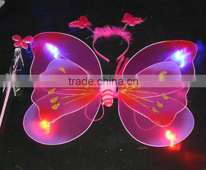 2015 fairy wing / angel wing / butterfly wing set/led light toy