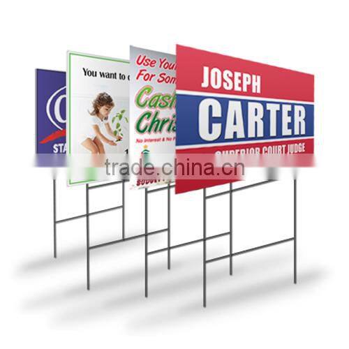 High quality Corrugated Plastic 12 x18 Yard Sign Sheet