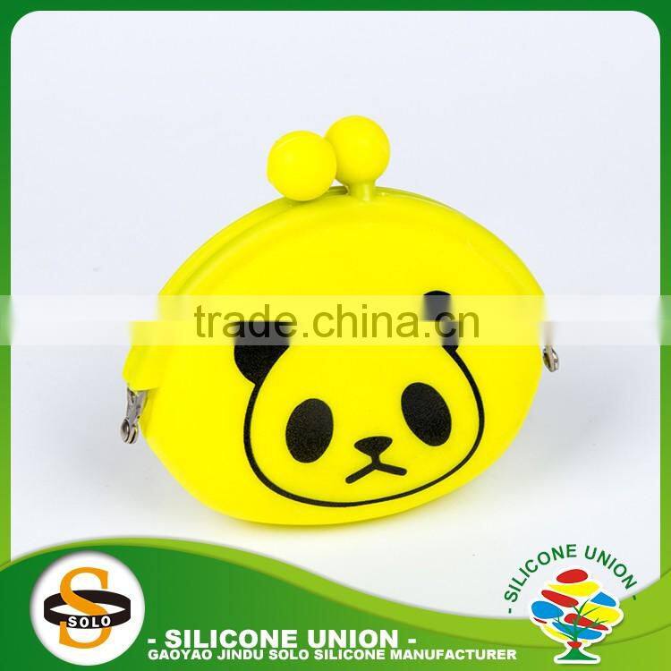 custom silicone coin purse cute design silicone purse wall