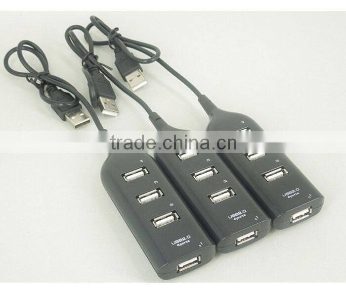New High Speed 4-Port Splitter USB 2.0 Hub powered Adapter For PC Laptop Notebook