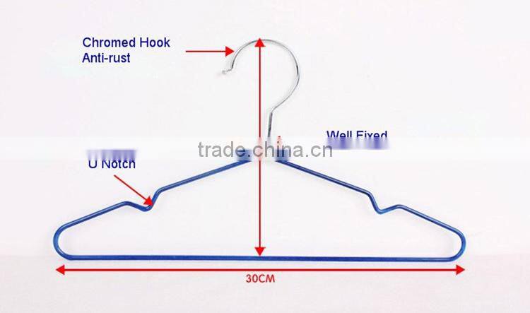 Kids PVC Coated Metal Hanger, Wire Clothes Hanger for Children