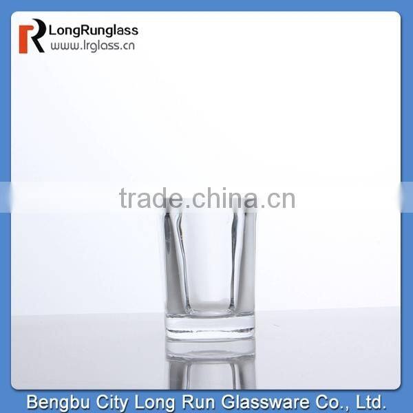 LongRun anhui whole sale square wine glass with heavy base