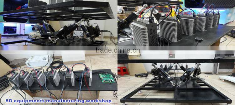 oversea hot sale 6/9 seats hydraulic motion platform auto cinema