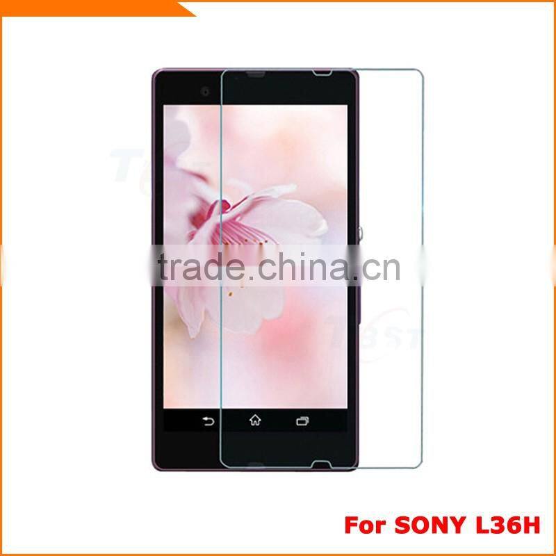 Original tempred glass screen protector for Sony Xperia L36H, Hot selling for Sony Xperia L36H screen protector