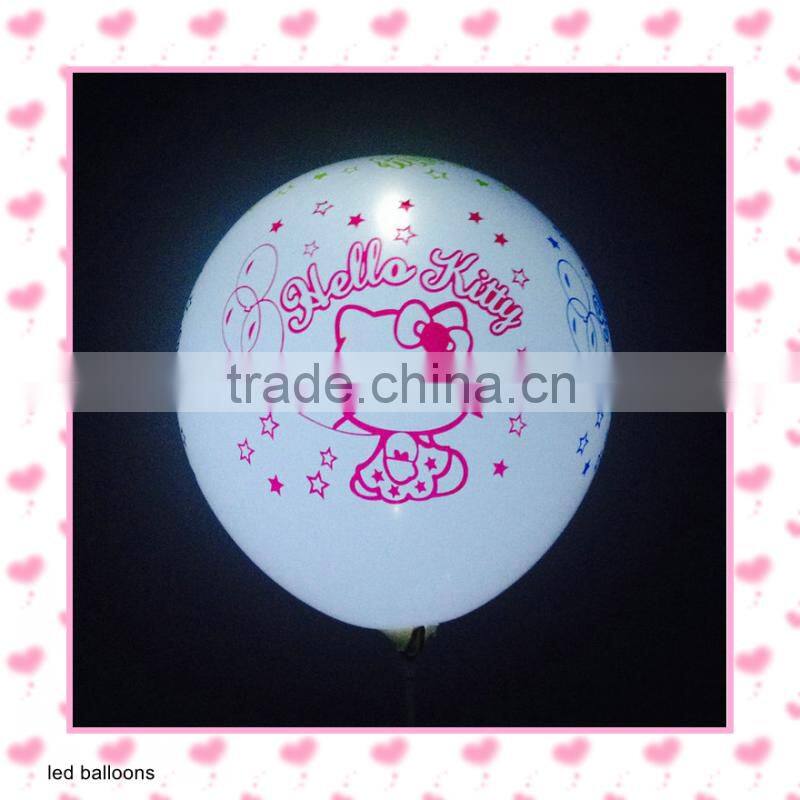 custom printing decoration led lights balloons