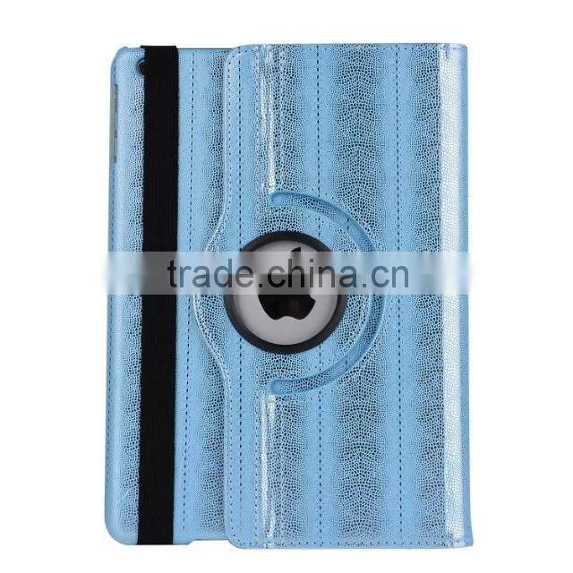 Hot selling factory price for ipad case flip leather stand case 360 degree rotating cover case