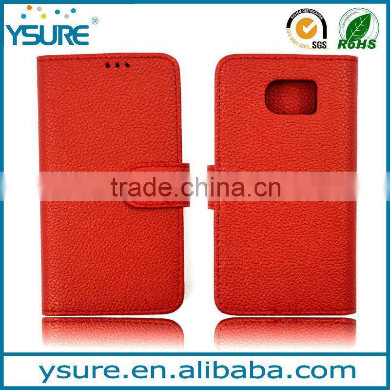 High quality litchi pattern pu leather case for Samsung galaxy j1