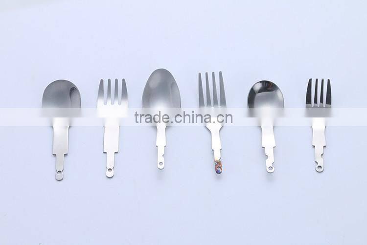 Flatware Stainless Steel Dessert Spoon Ice Scoop Mixing Spoon fork kinfe