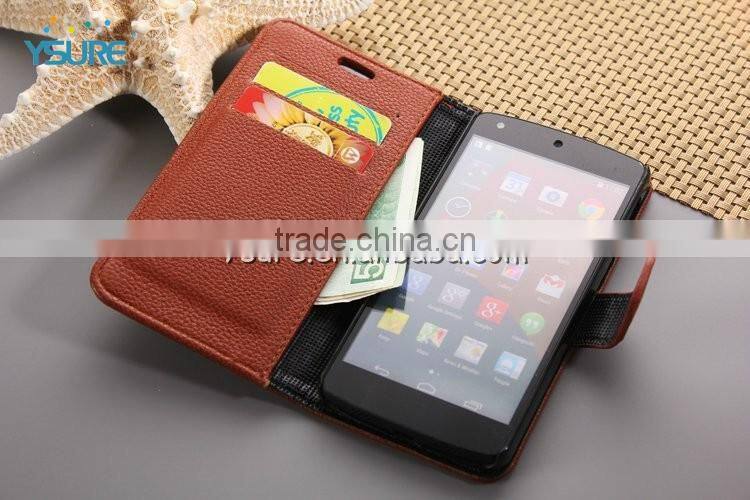 Hot sale Leather Smart Phone Case For LG Nexus5