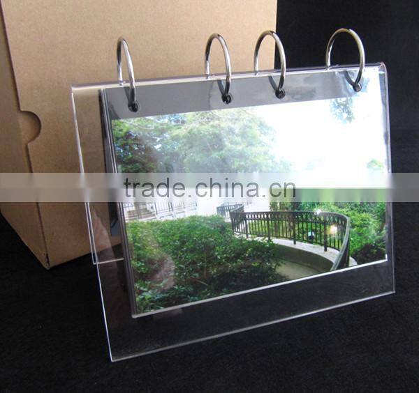 acrylic metal slide for printing calendar