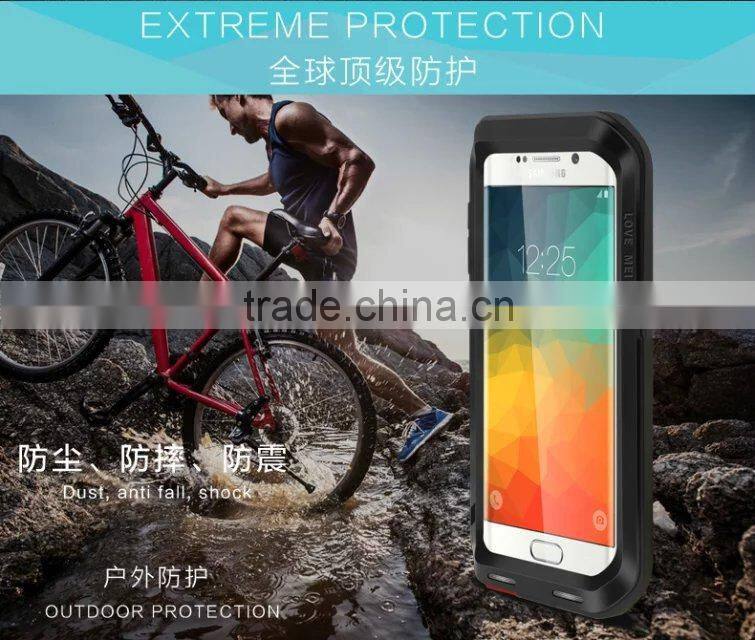 Hotsale For Galaxy S6 Edge Metal Case Luxury Aluminum Love Mei Case For Samsung Galaxy S6 Edge G9250 Phone Cover