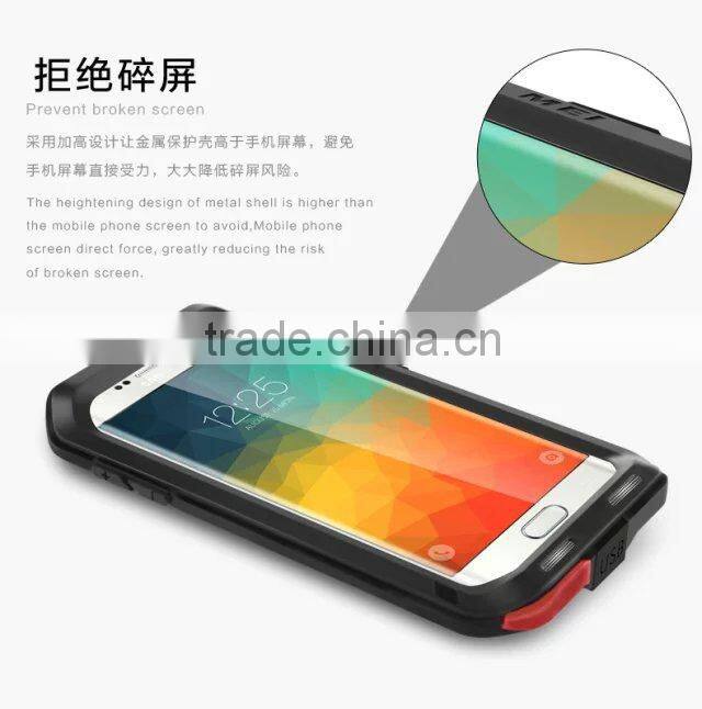 Hotsale For Galaxy S6 Edge Metal Case Luxury Aluminum Love Mei Case For Samsung Galaxy S6 Edge G9250 Phone Cover