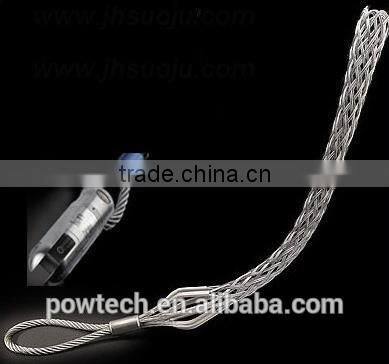 Cable mesh sock with 2 heads