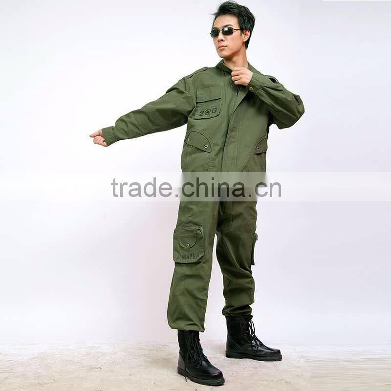 Factory direct supply of green outdoor leisure suit overalls for foreign auto repair welding camouflage uniforms