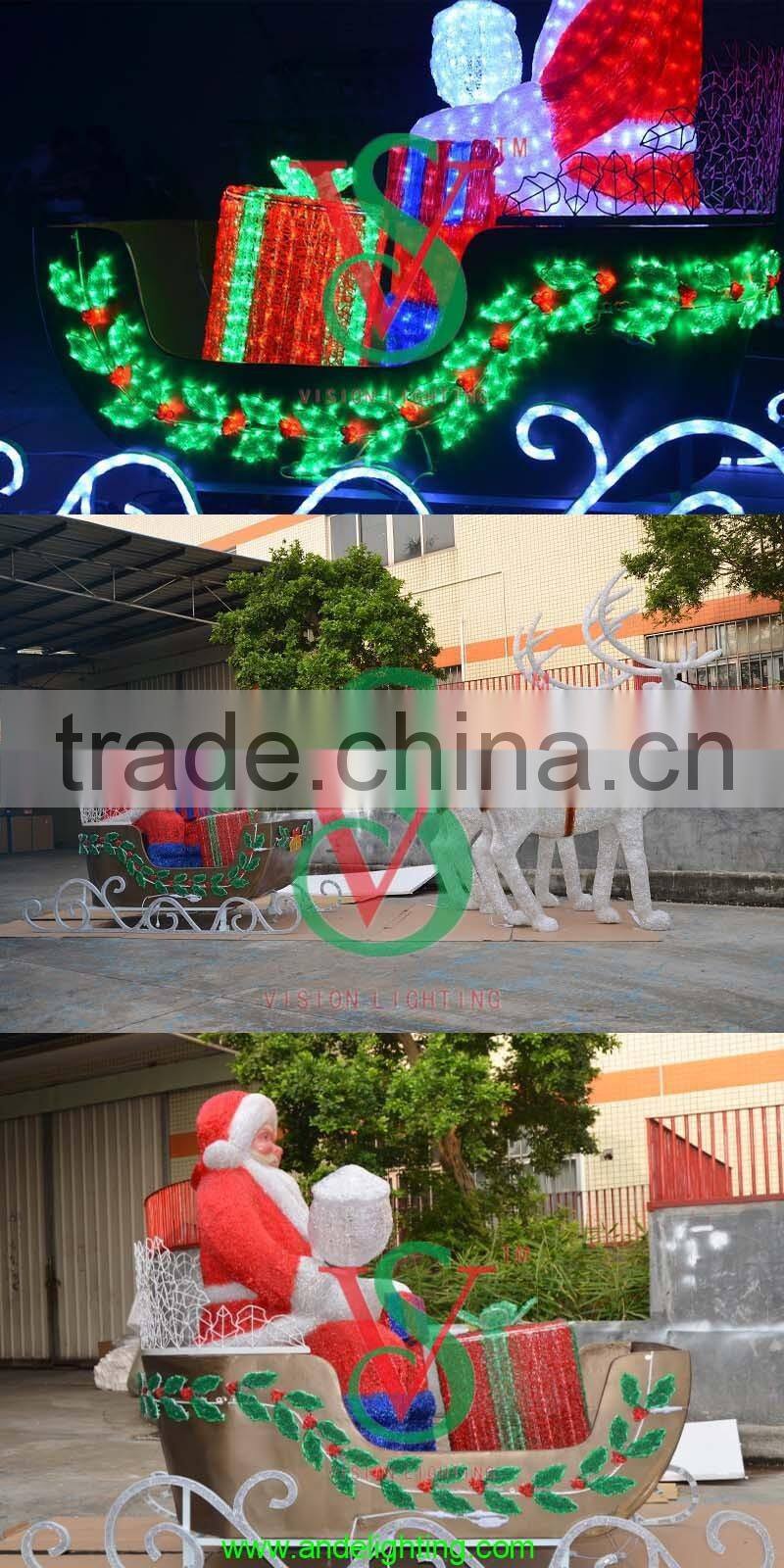 Large christmas reindeer decorative light for shopping mall decoration