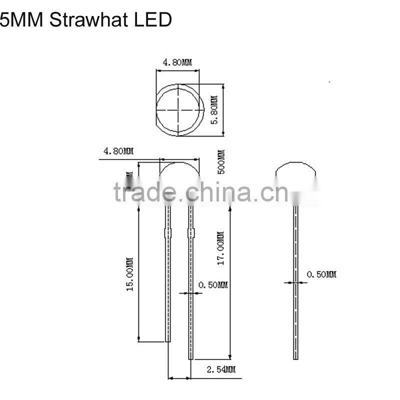 full color 5mm strawhat LED display DIP led billboard