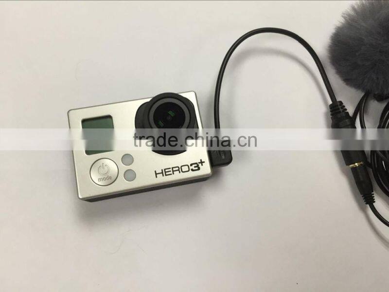 TRRS connector lavalier microphone for samsung mobile MID computor 2M cable